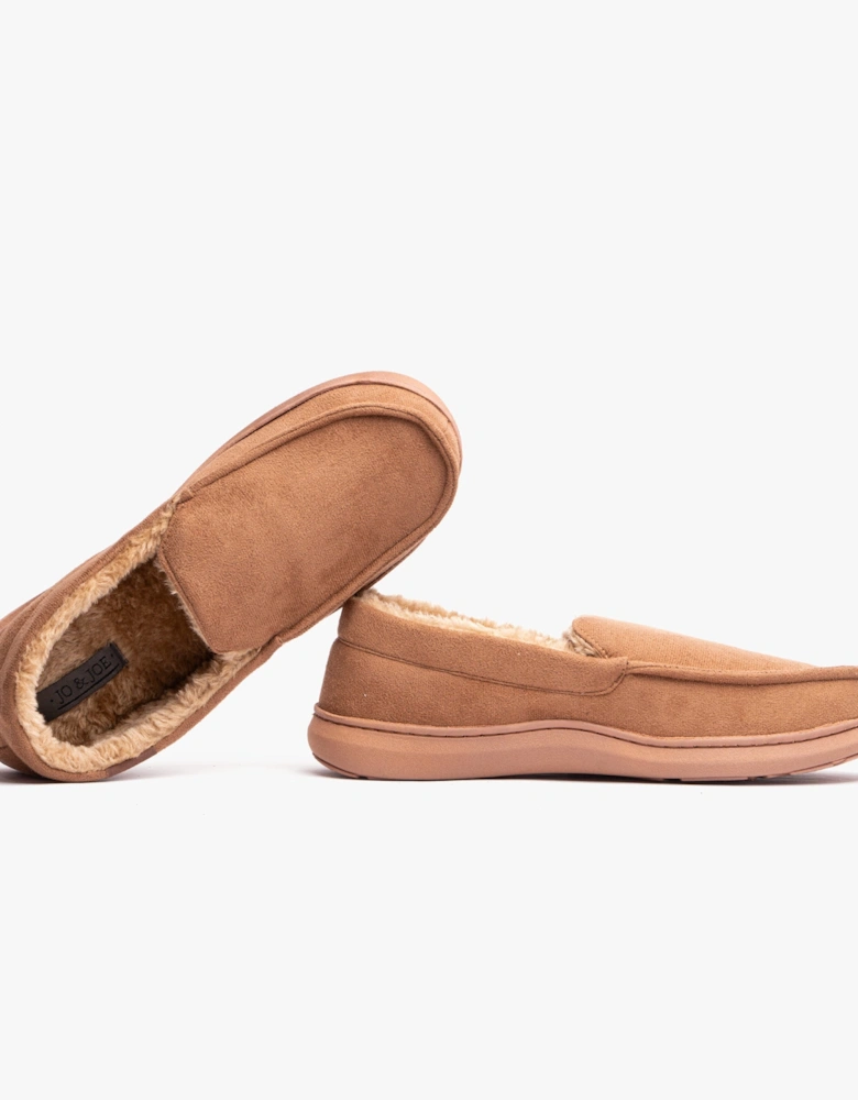 Jo & Joe DRYSDALE Mens Slippers Chestnut