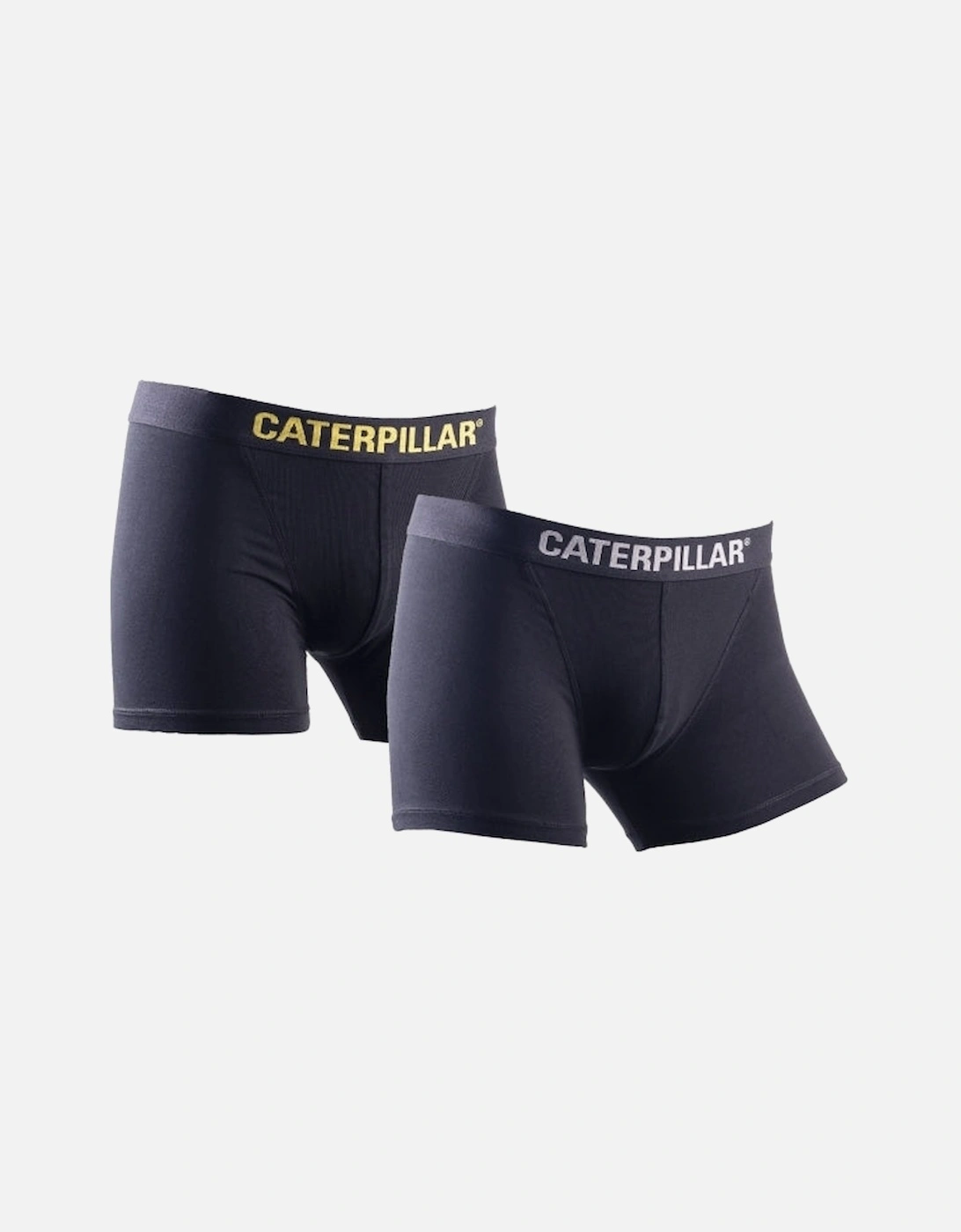 CAT BOXER SHORTS Mens Cotton 2 Pack Underwear Black