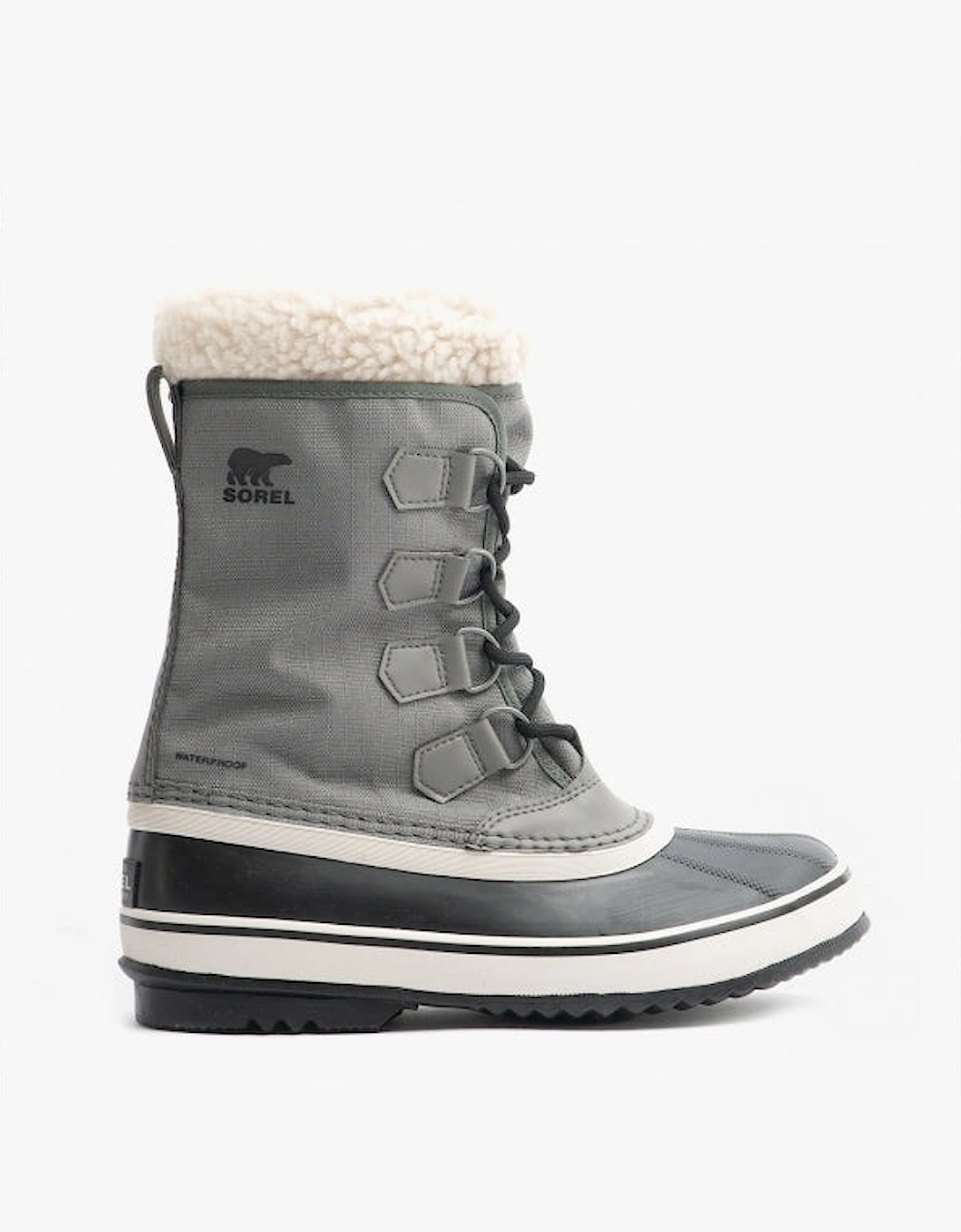 Women's Sorel WINTER CARNIVAL Womens Waterproof Boots Quarry/Black - Grey - Size: 5