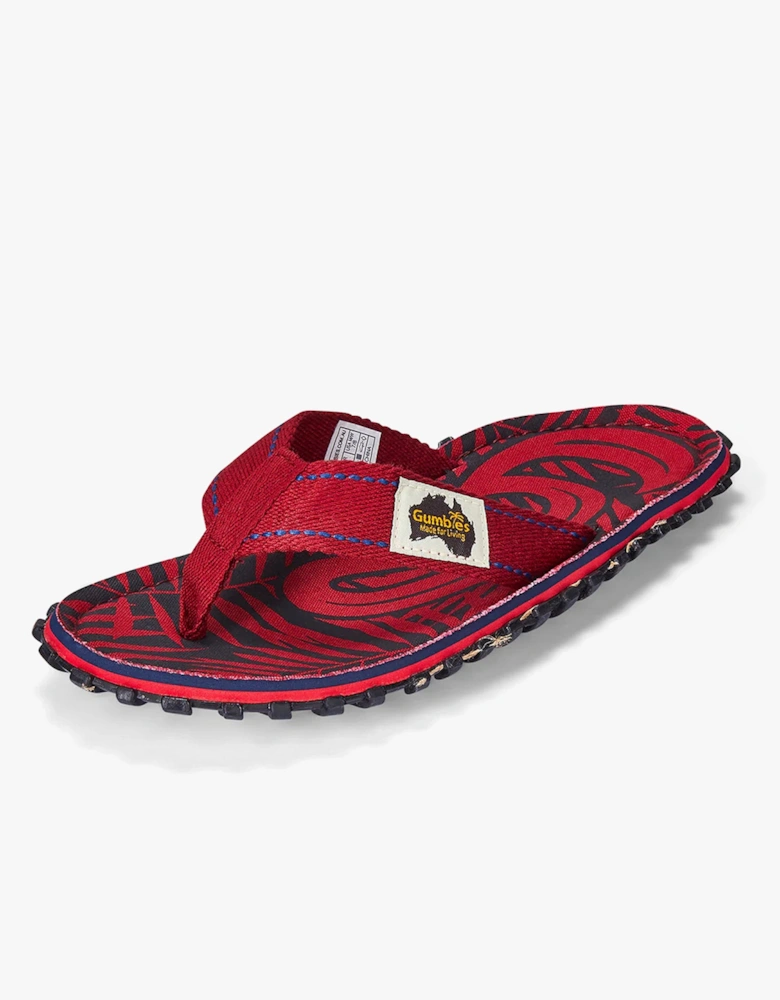 ISLANDER Unisex Recycled Flip-Flops Red G