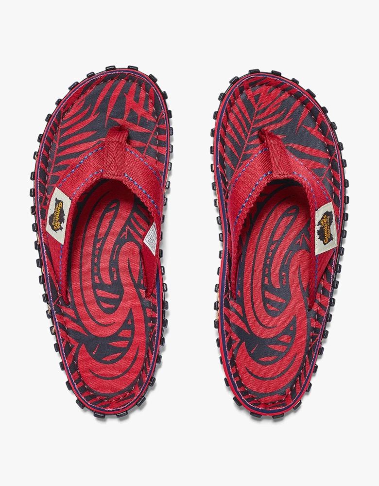 ISLANDER Unisex Recycled Flip-Flops Red G