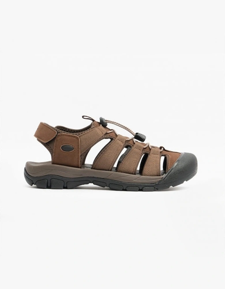 PERU Mens Bungee Sandals Brown