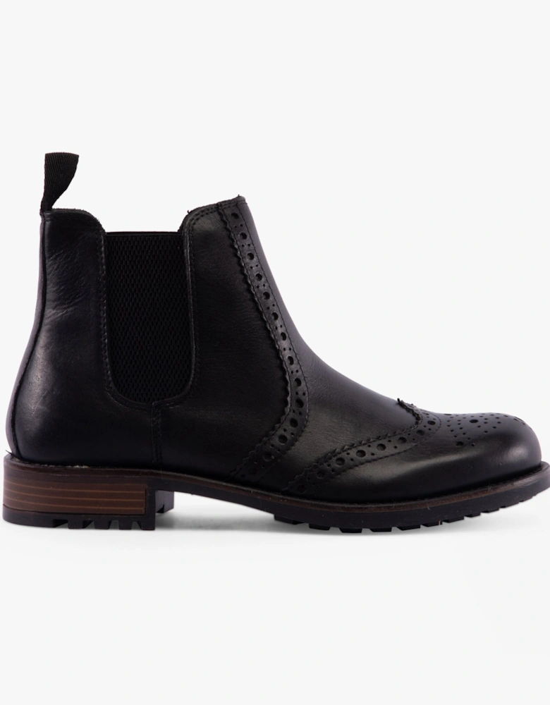 Band Wagon ELGIN Mens Chelsea Boots Black