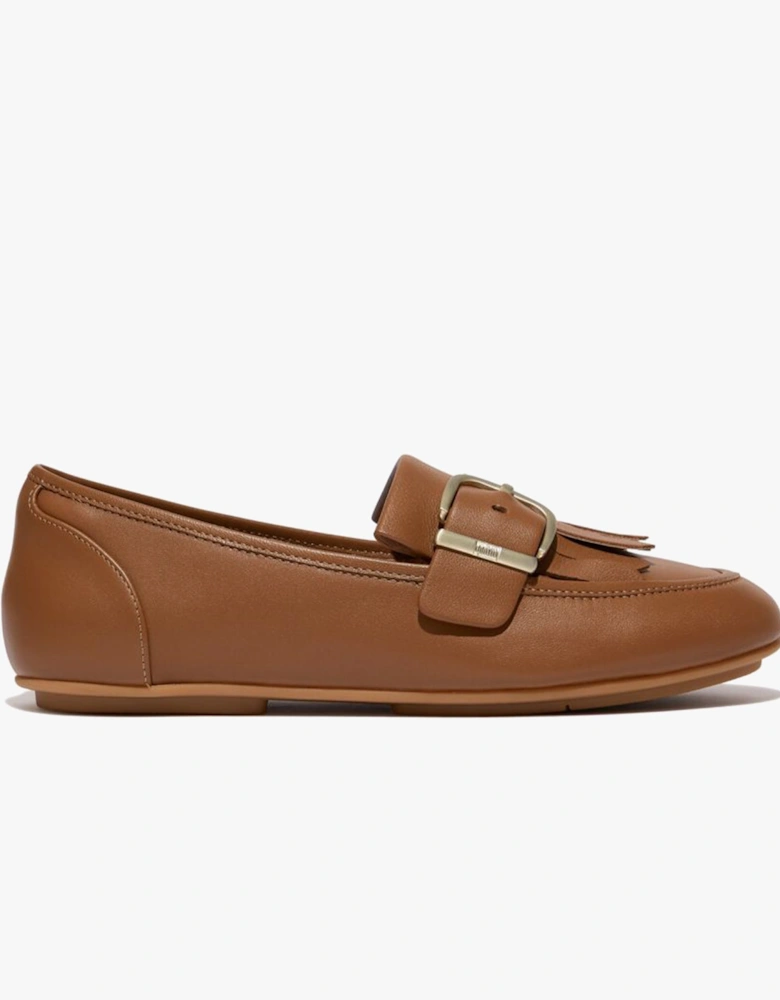 ALLEGRO FRINGE BUCKLED Womens Loafers Light Tan