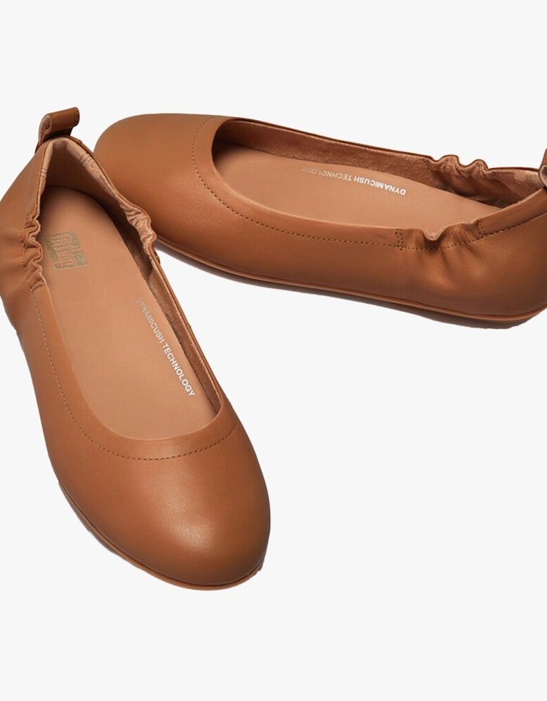 ALLEGRO Womens Ballerina Shoes Light Tan