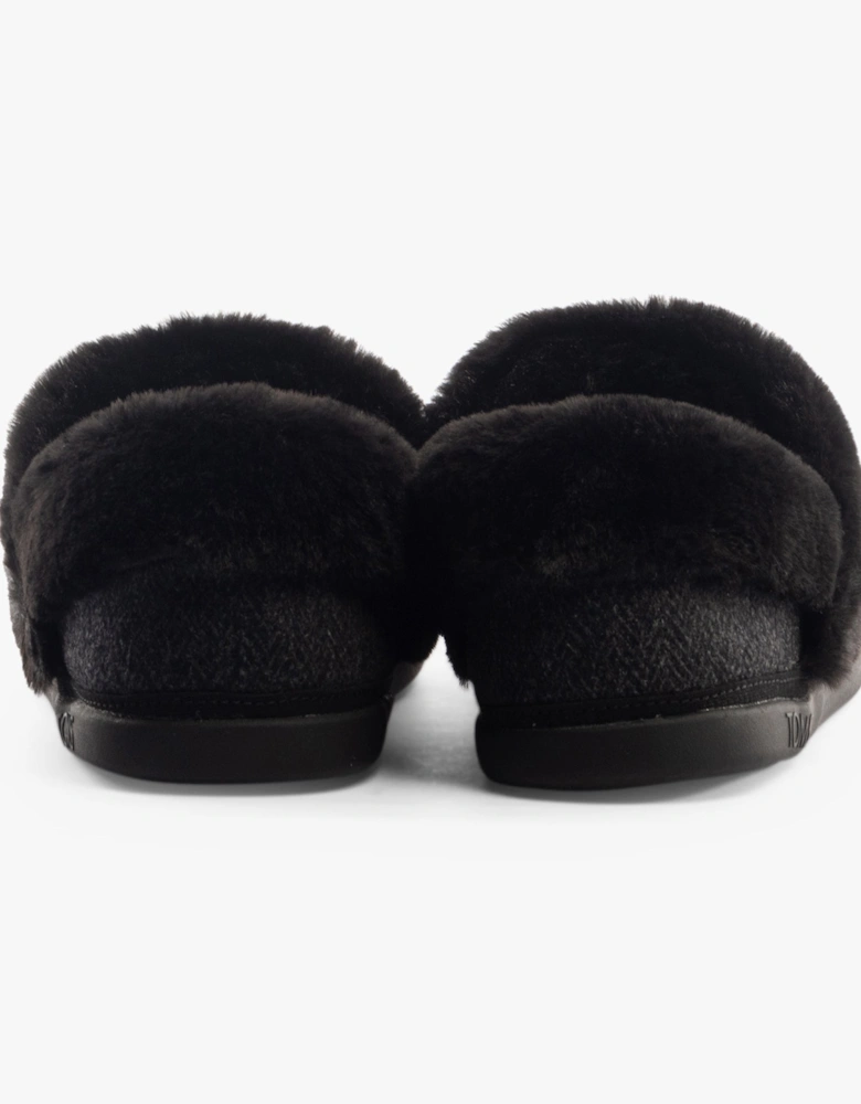 OSLO Womens Slippers Black