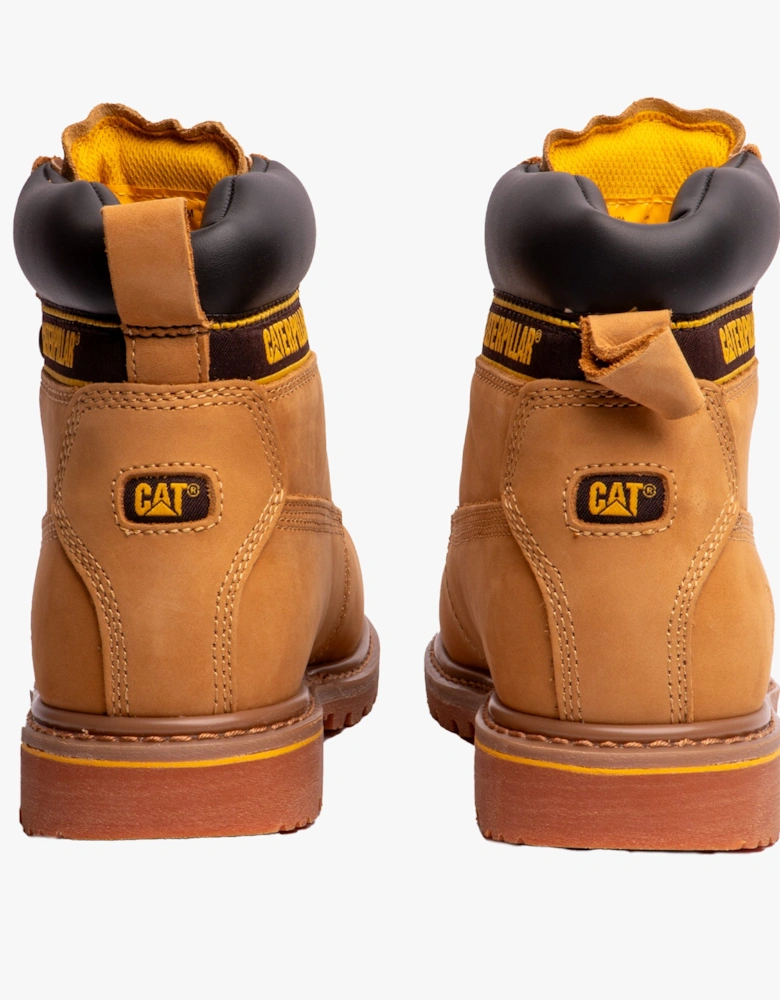 CAT HOLTON S3 Mens Leather Safety Boots Honey