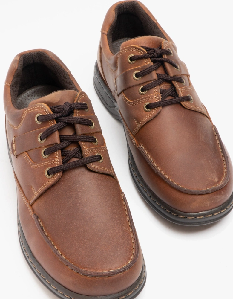 RANDALL II Mens Leather Shoes Brown