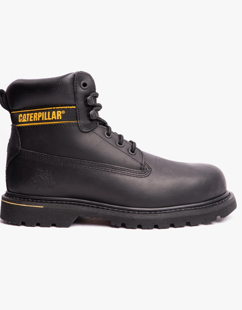 CAT HOLTON SB Mens Leather Safety Boots Black