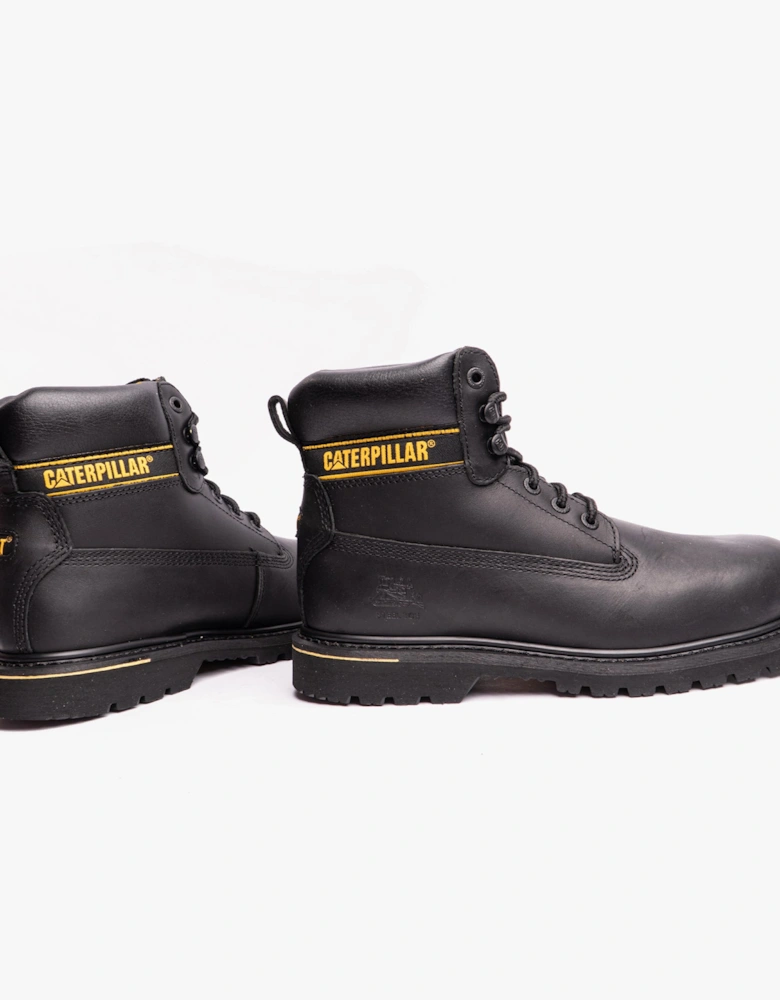 CAT HOLTON SB Mens Leather Safety Boots Black