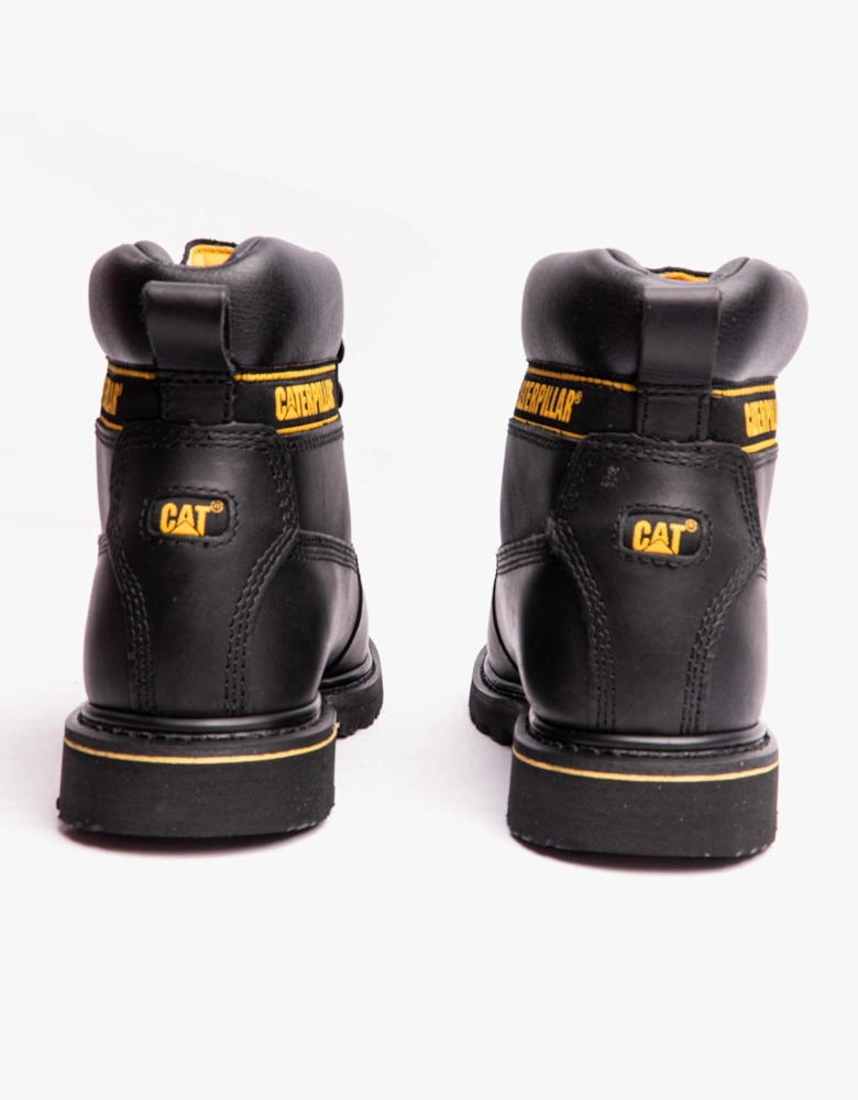 CAT HOLTON SB Mens Leather Safety Boots Black