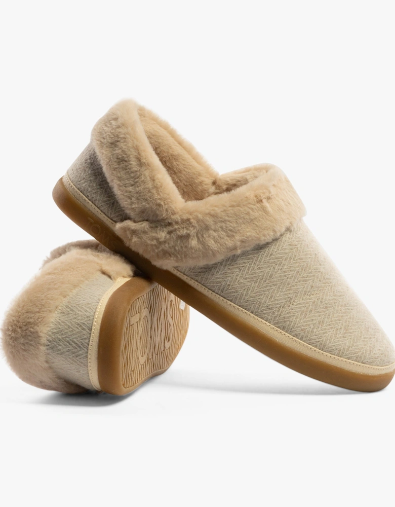 OSLO Womens Slippers Natural