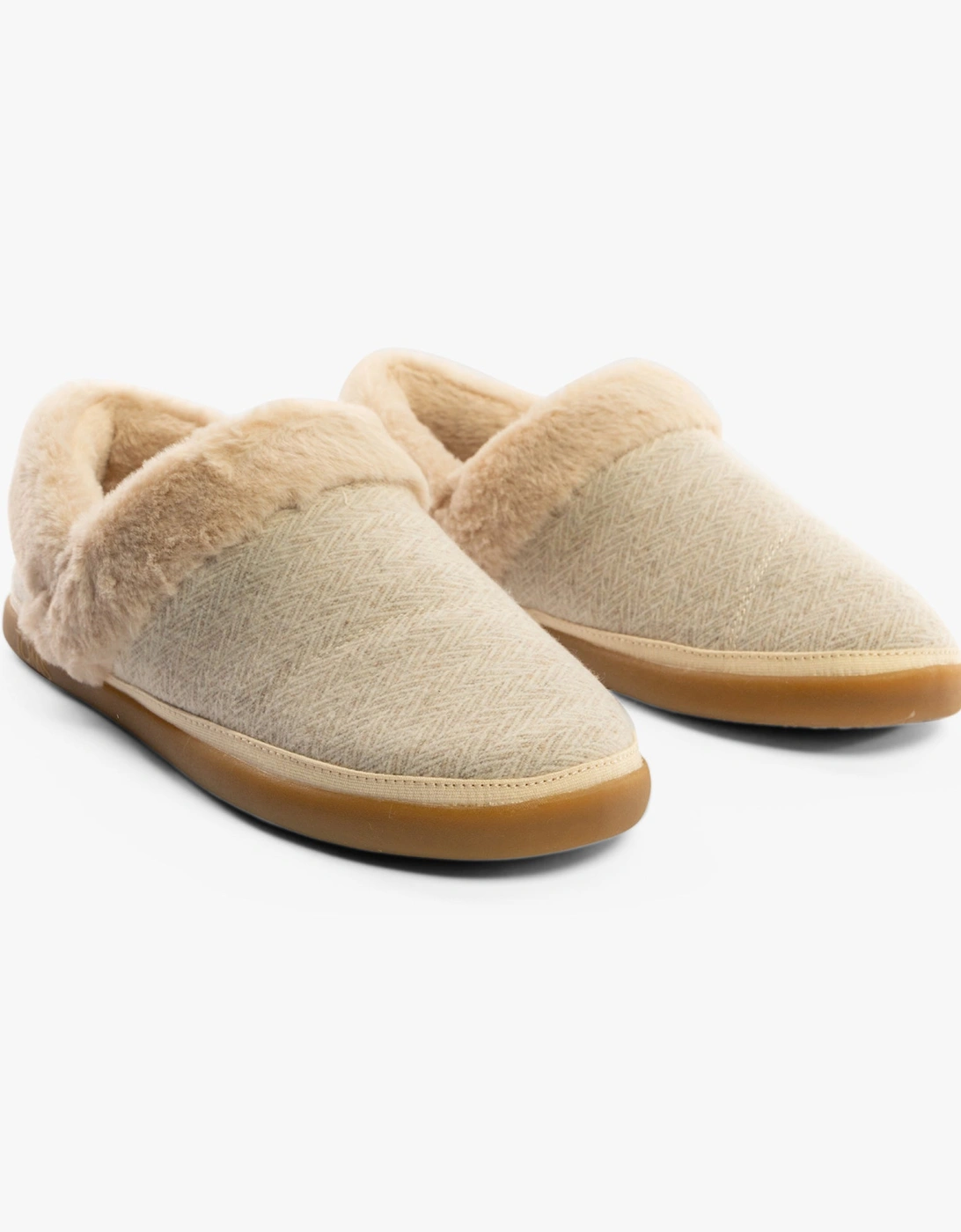 OSLO Womens Slippers Natural