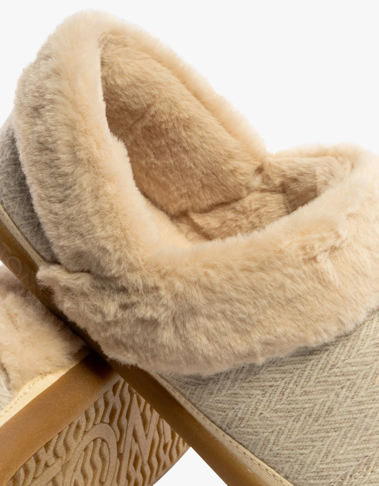 OSLO Womens Slippers Natural