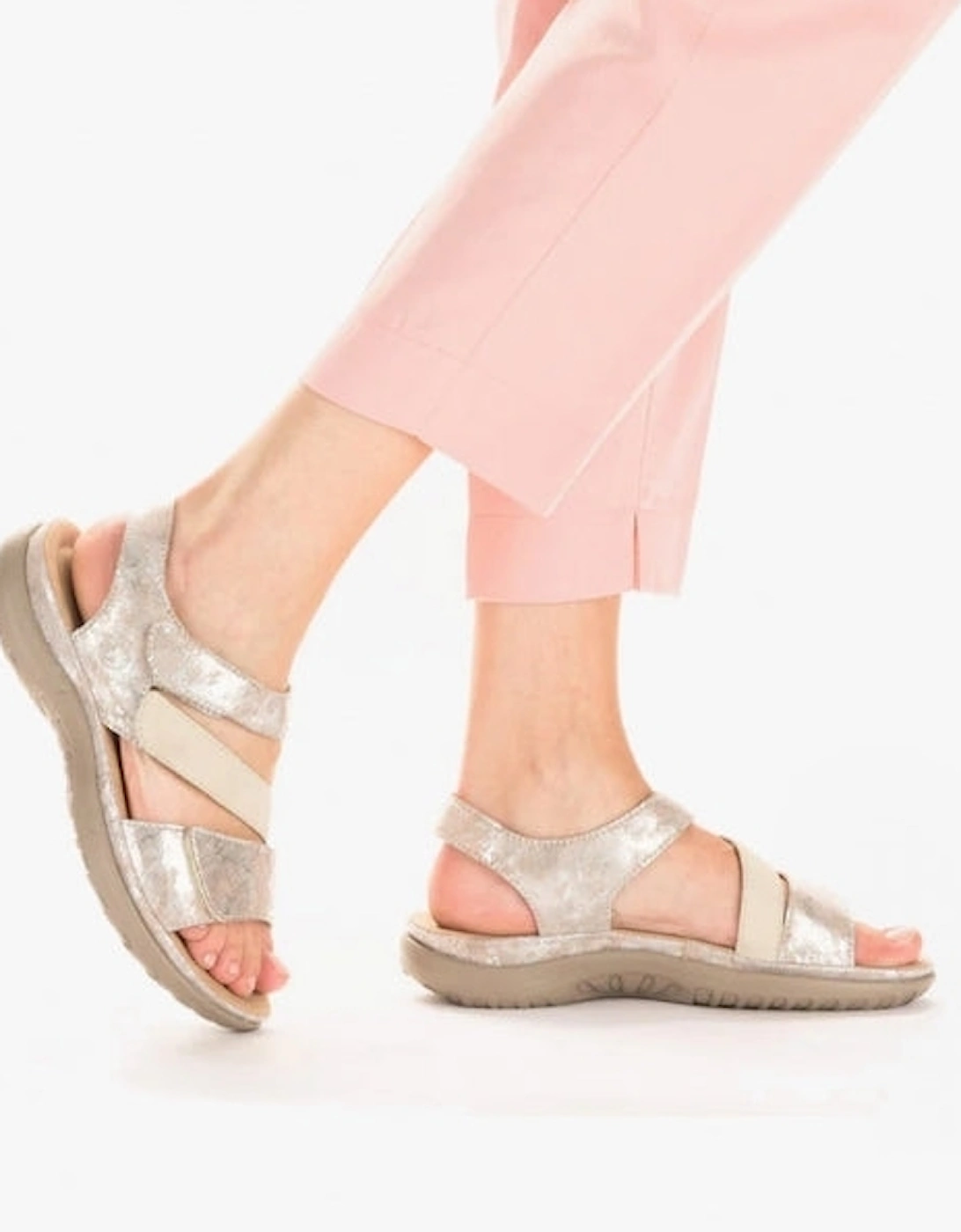 64872-90 Womens Sandals Metallic