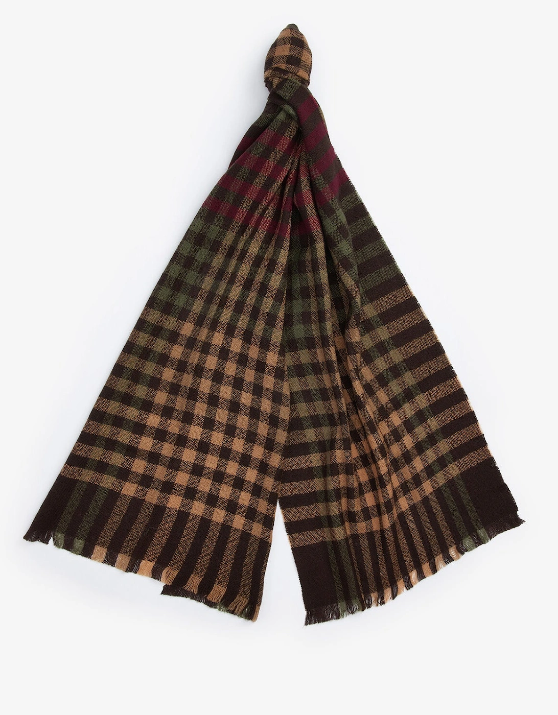 ASHTON Scarf Unisex Adults Army Green/Port