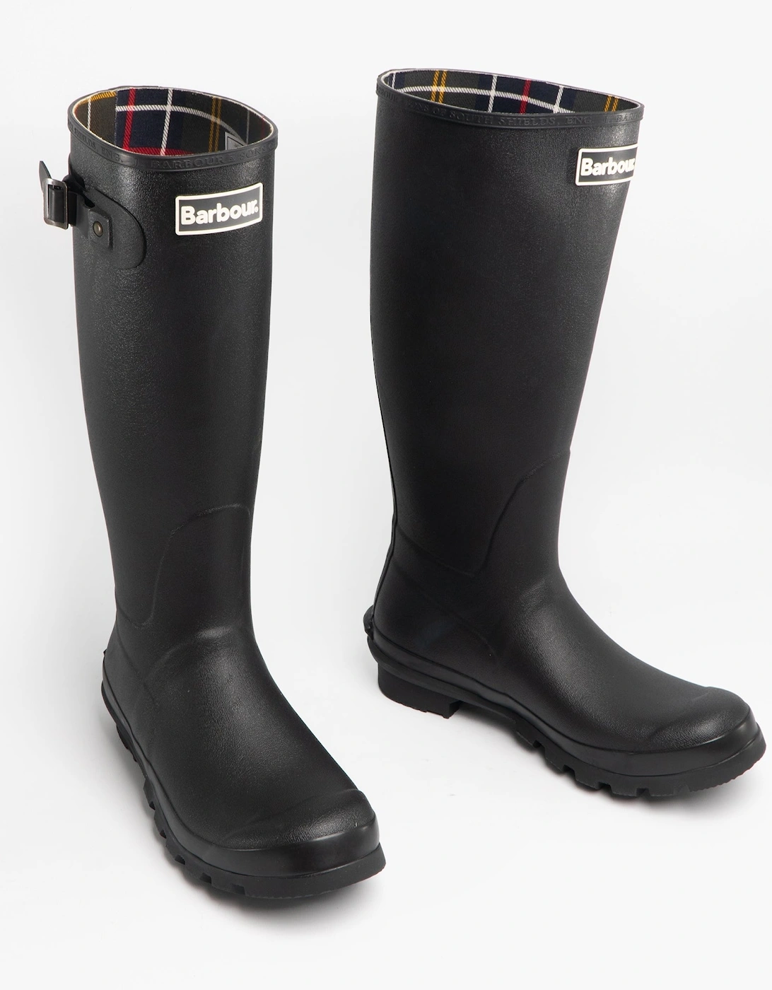 BEDE Mens Tall Wellington Boots Black