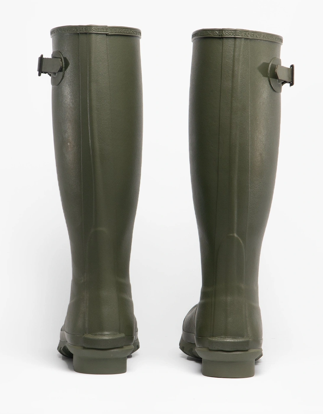 BEDE Mens Tall Wellington Boots Olive