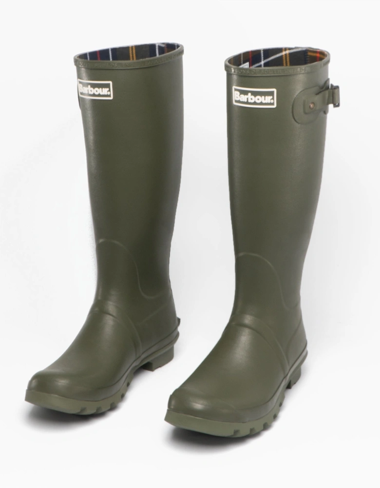 BEDE Mens Tall Wellington Boots Olive