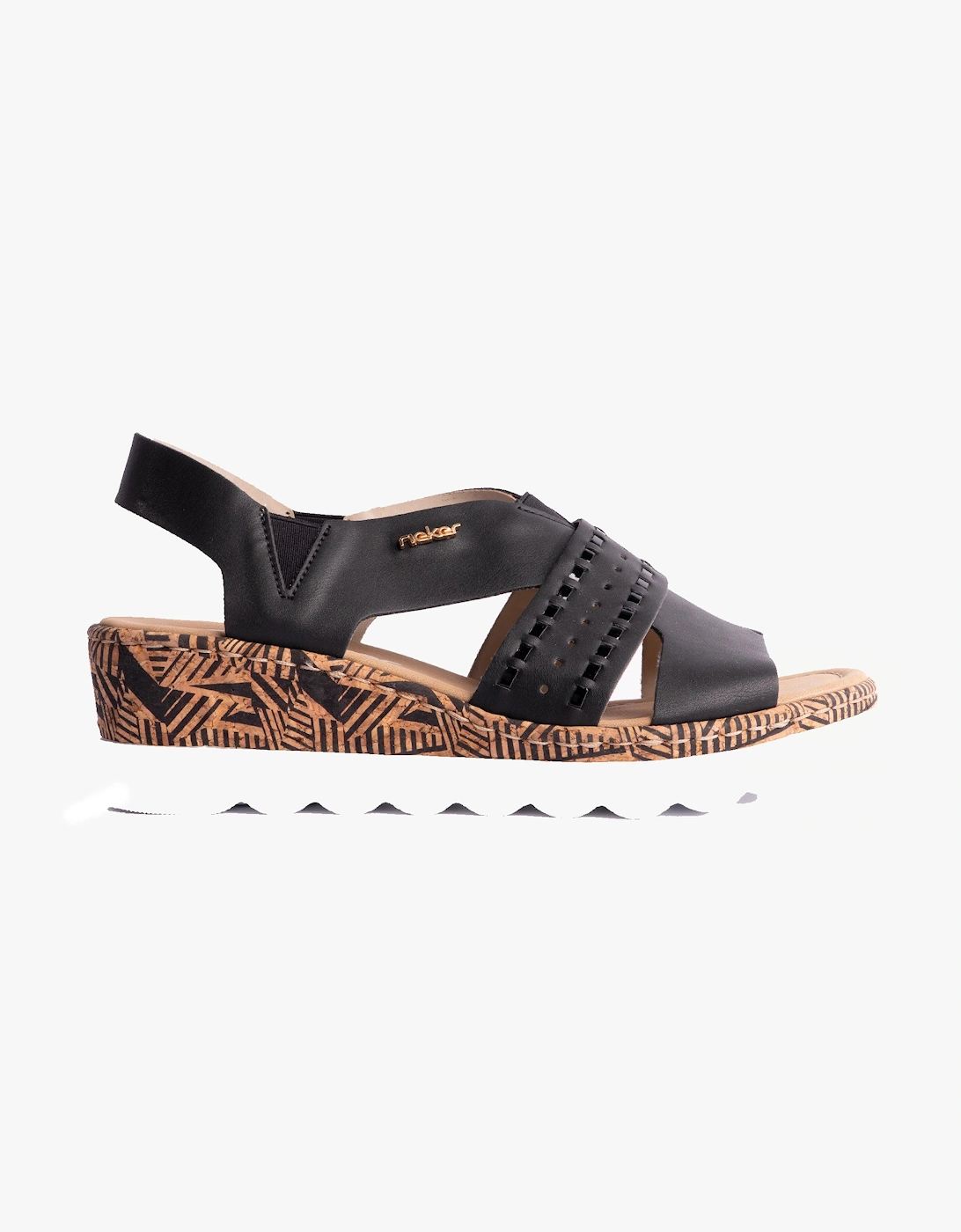 Women's Rieker 67179-00 Womens Sandals Black - Size: 6