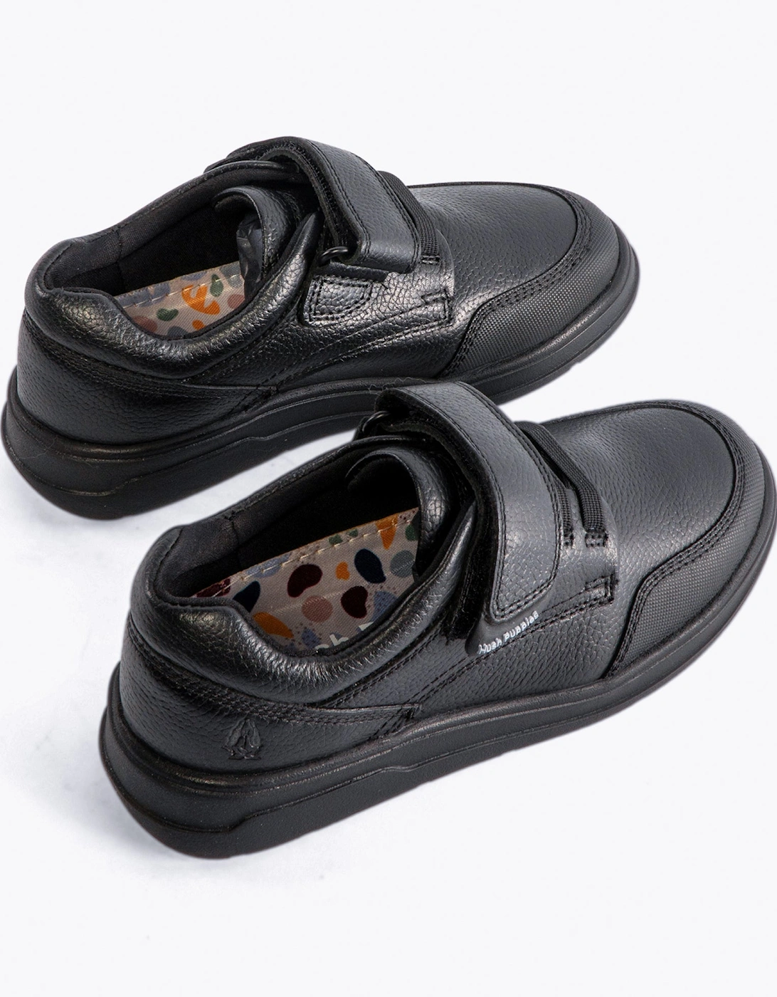 ROWAN Boys Leather School Shoes Black