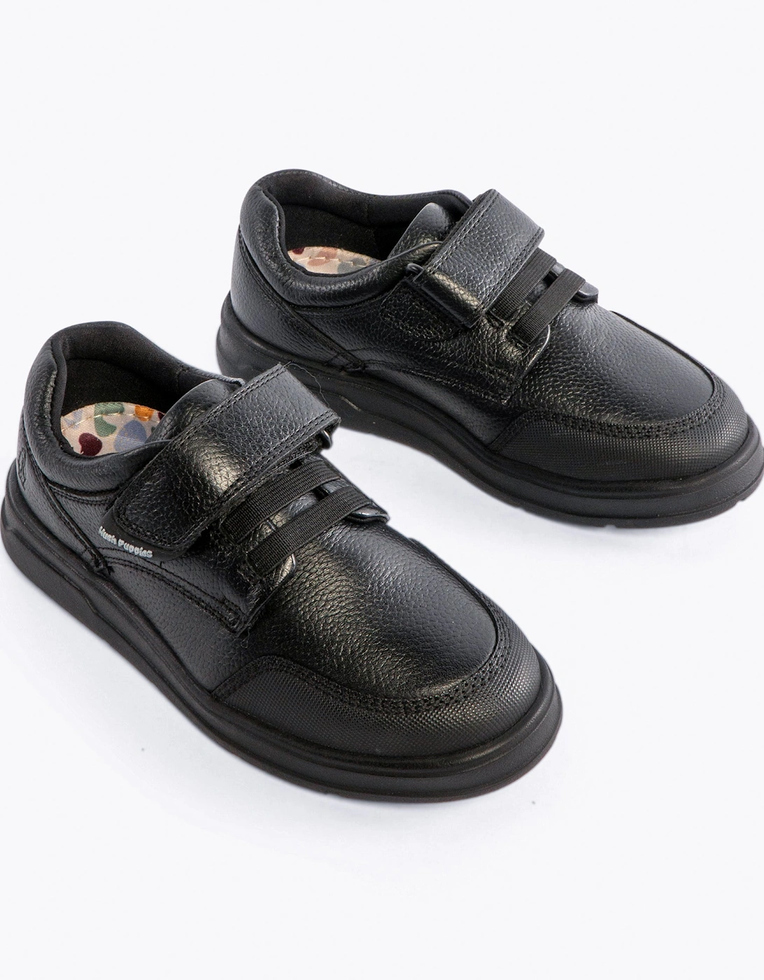 ROWAN Boys Leather School Shoes Black