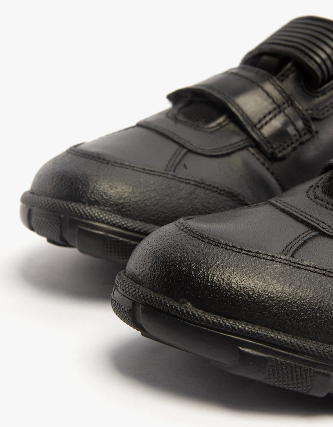 LUKE Boys Leather School Shoes Black