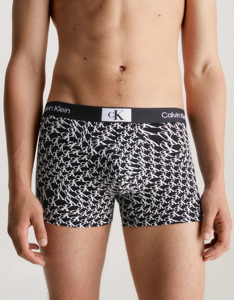 3 Pack Mens Trunks Black/Grey