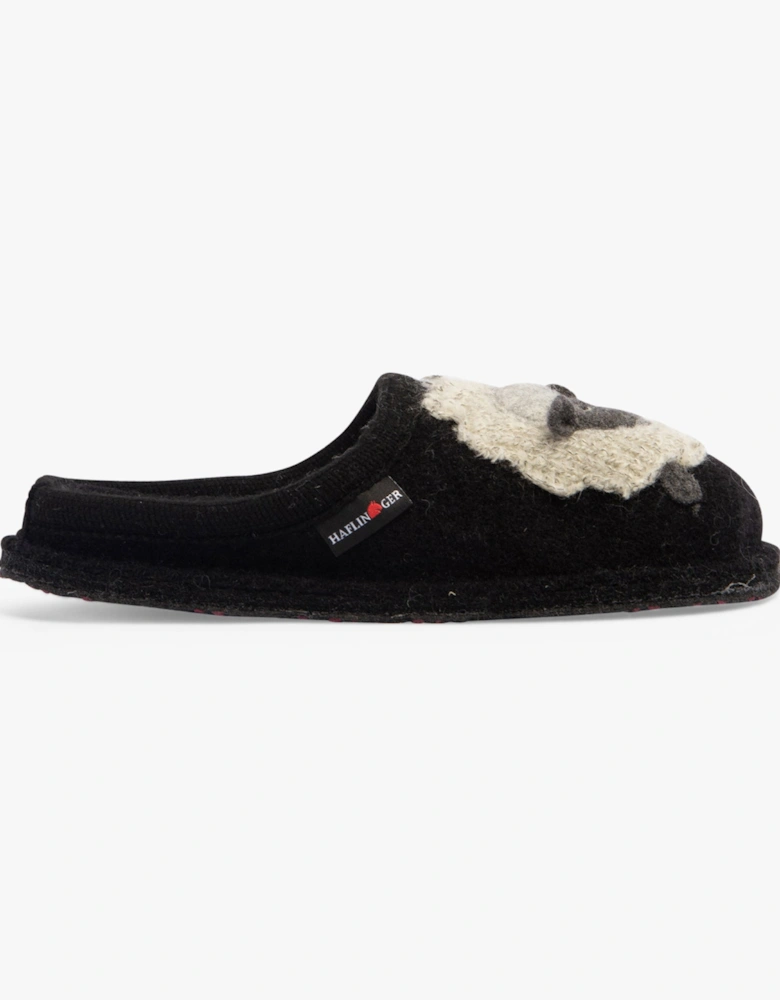 LAMBY Womens Slippers Black