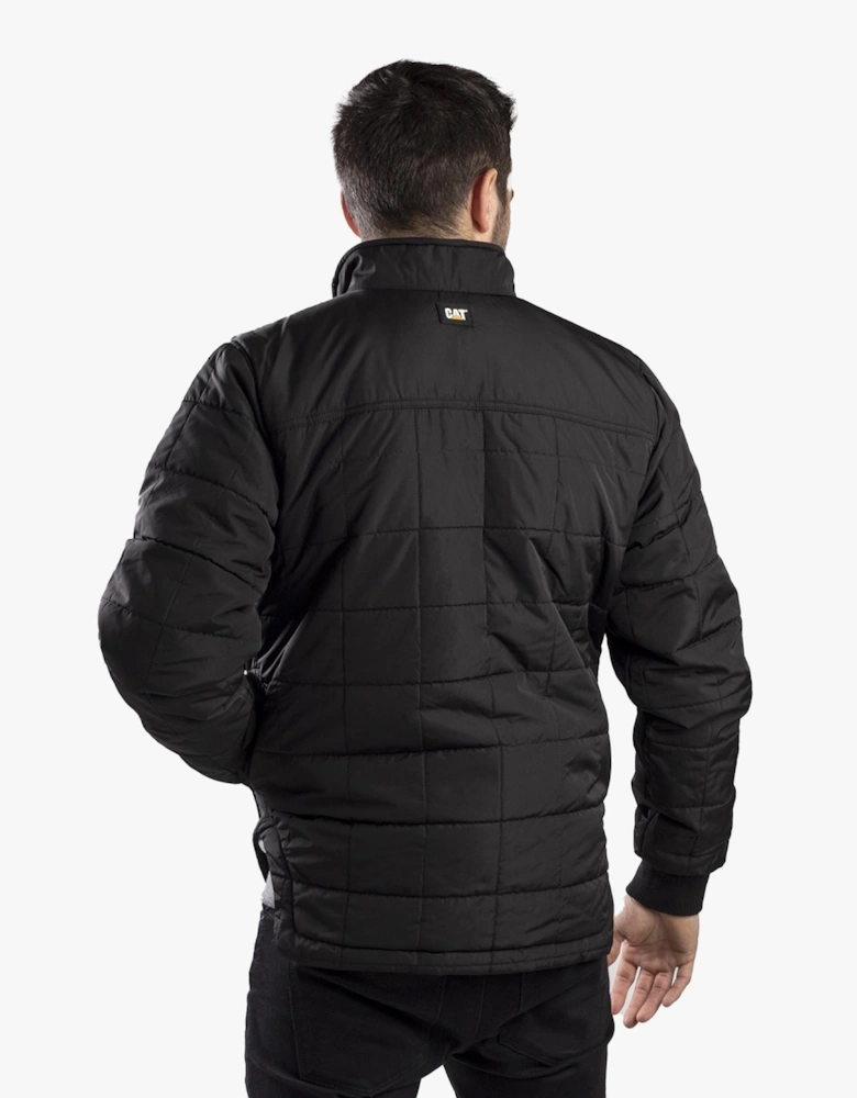 CAT TERRAIN Mens Polyester Full Zip Jacket Black