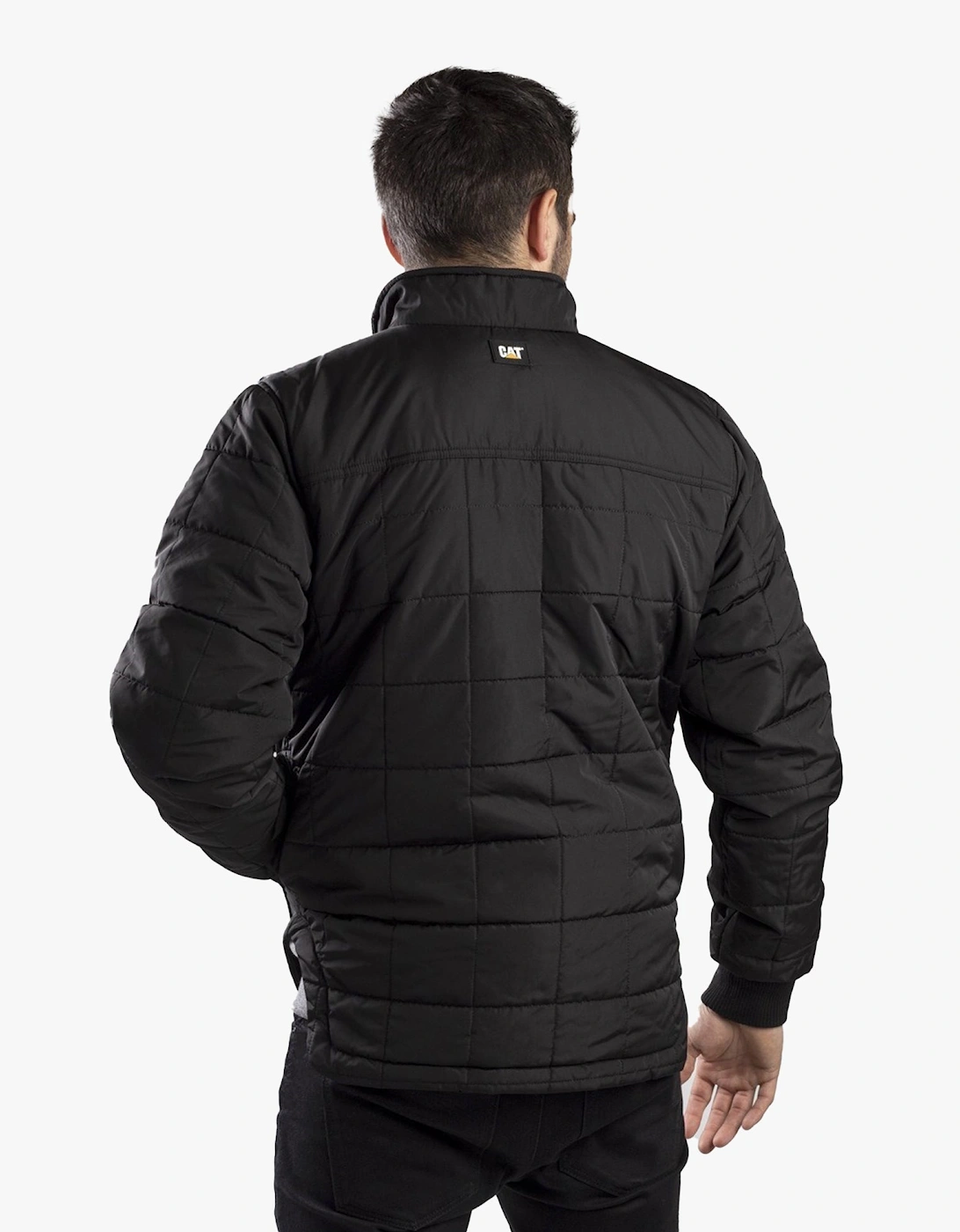 CAT TERRAIN Mens Polyester Full Zip Jacket Black