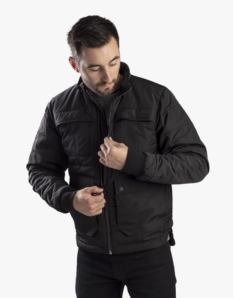 CAT TERRAIN Mens Polyester Full Zip Jacket Black
