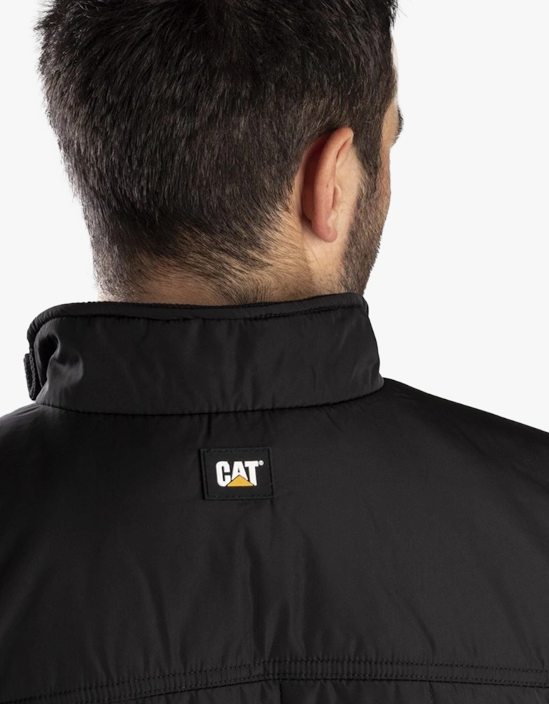 CAT TERRAIN Mens Polyester Full Zip Jacket Black