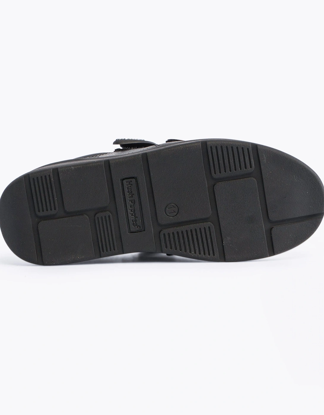 RYAN Boys Leather School Shoes Black