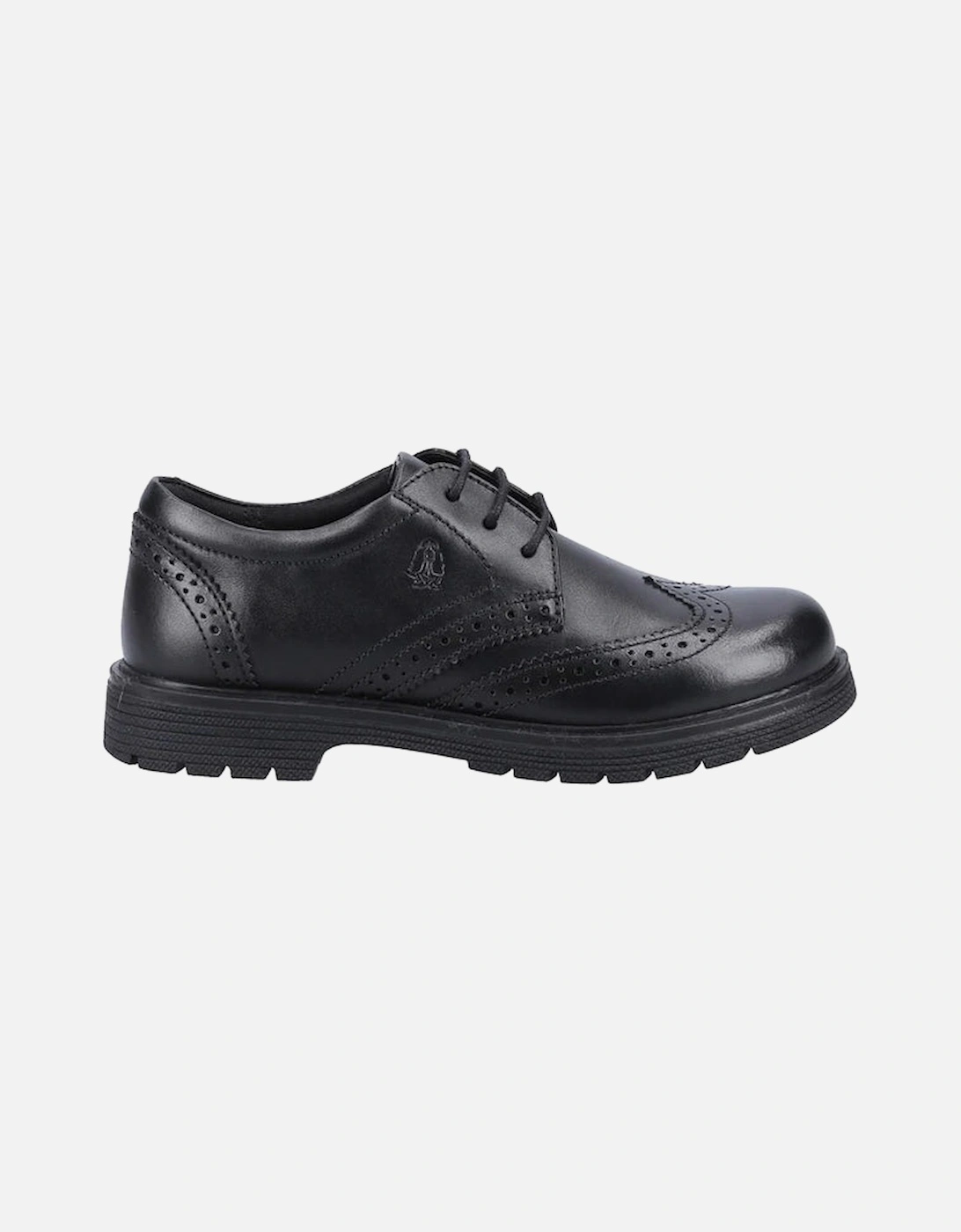 SALLY 2 Girls Leather School Shoes Black, 5 of 4