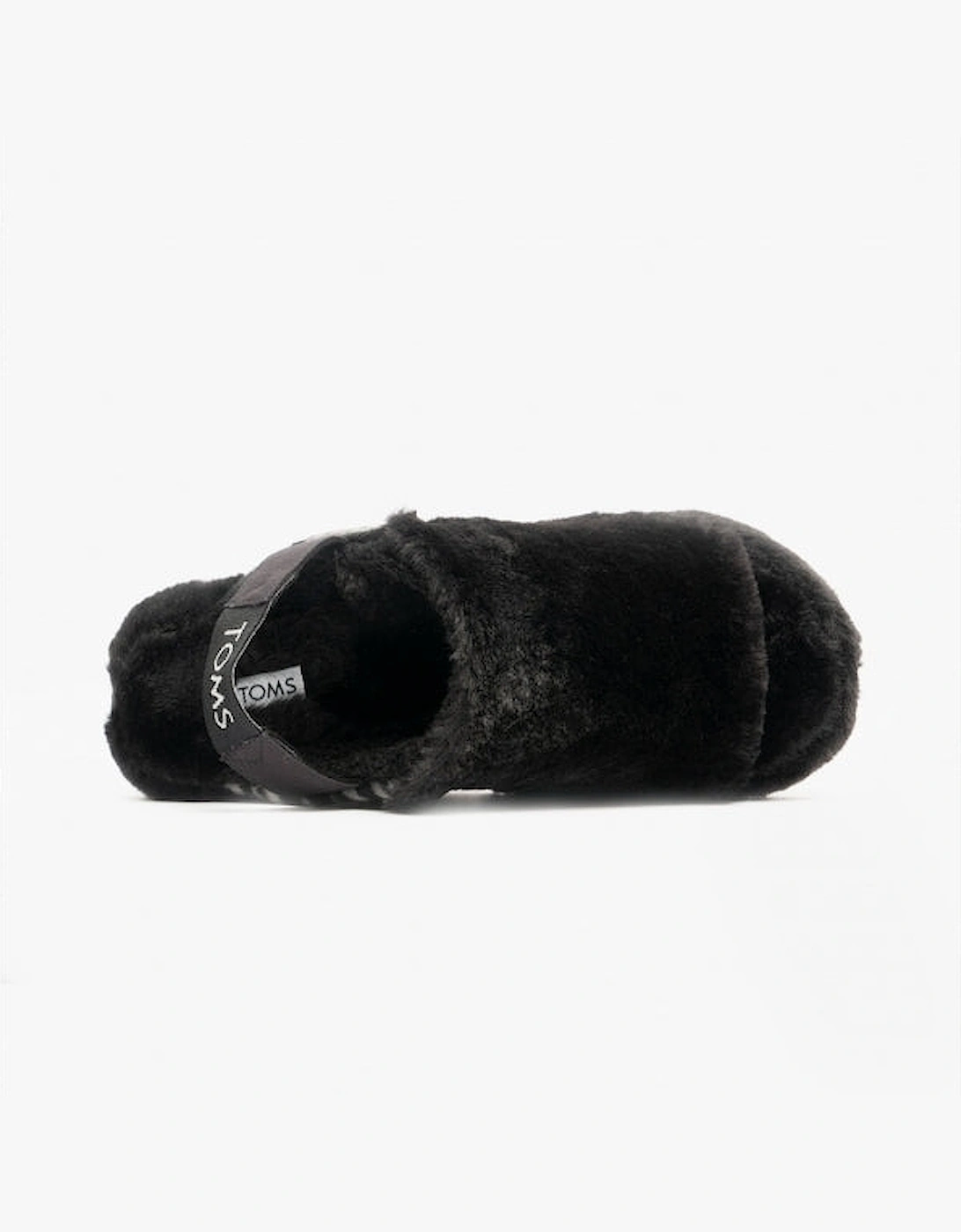 SOFIA Womens Faux Fur Slippers Black