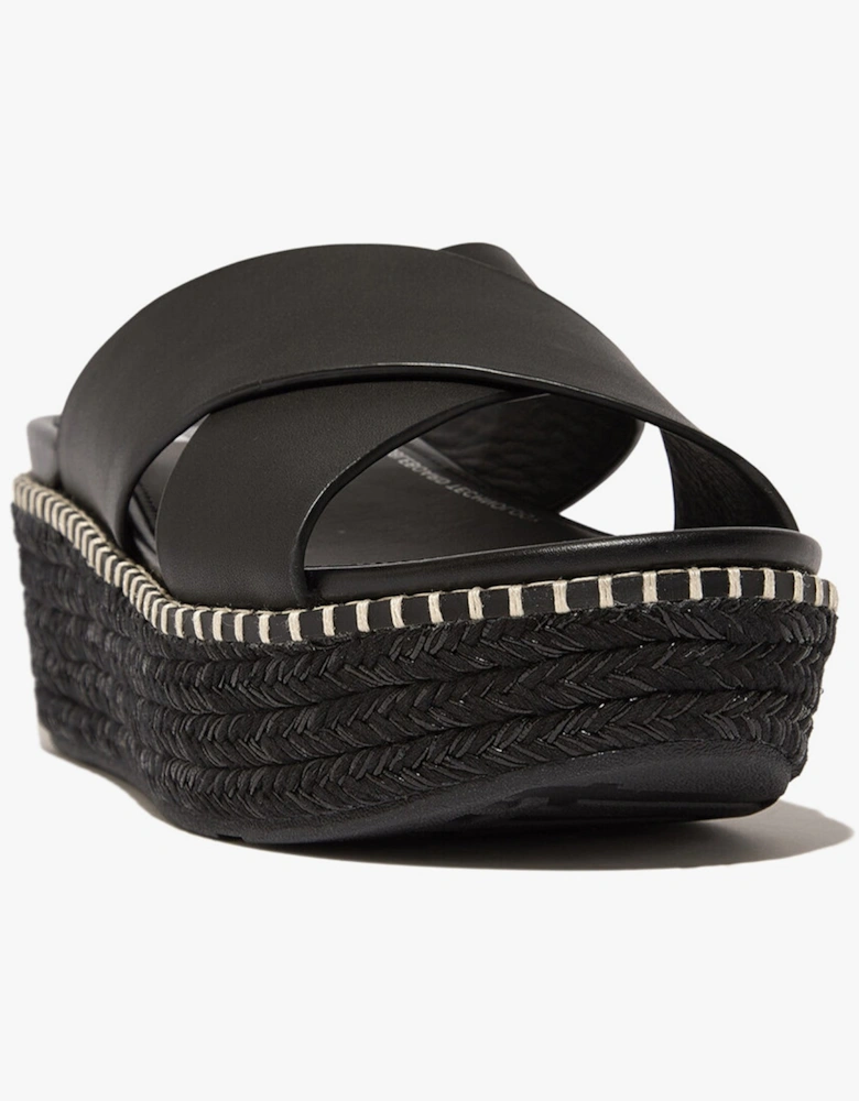 ELOISE WEDGE Womens Espadrille Black