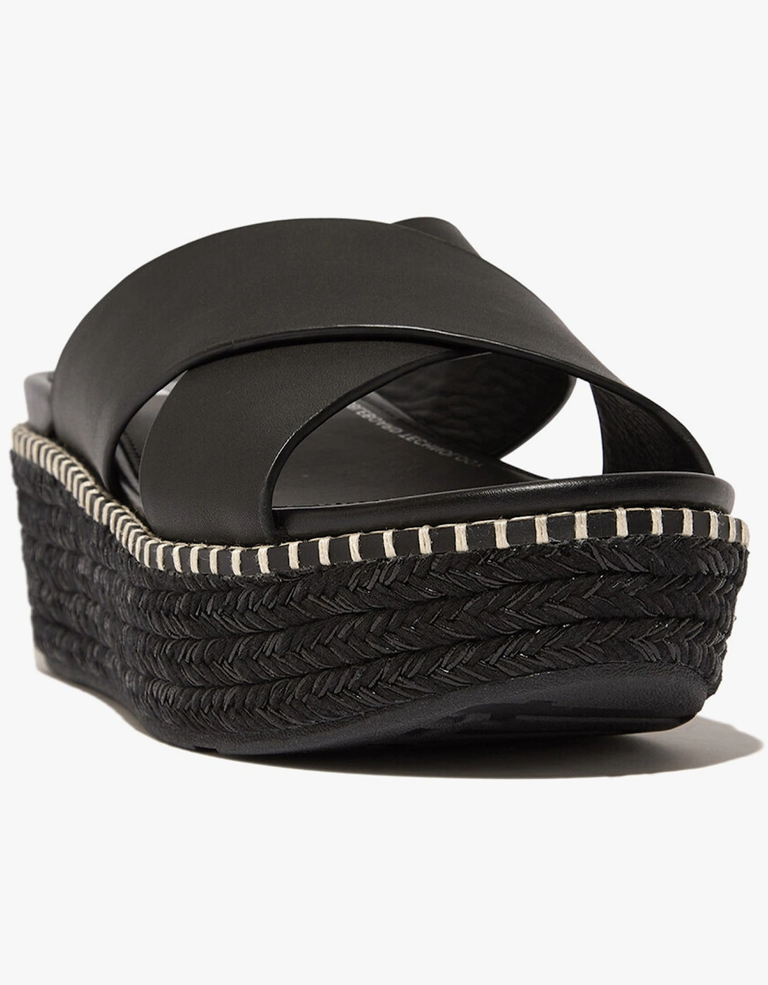 ELOISE WEDGE Womens Espadrille Black, 5 of 4