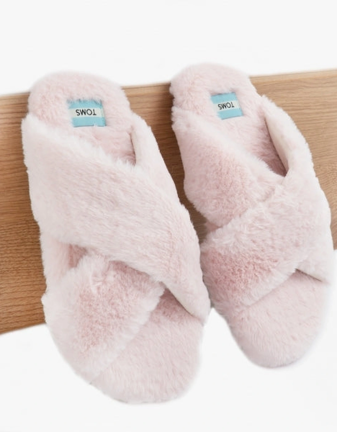 SUSIE Womens Faux Fur Mule Slippers Pink