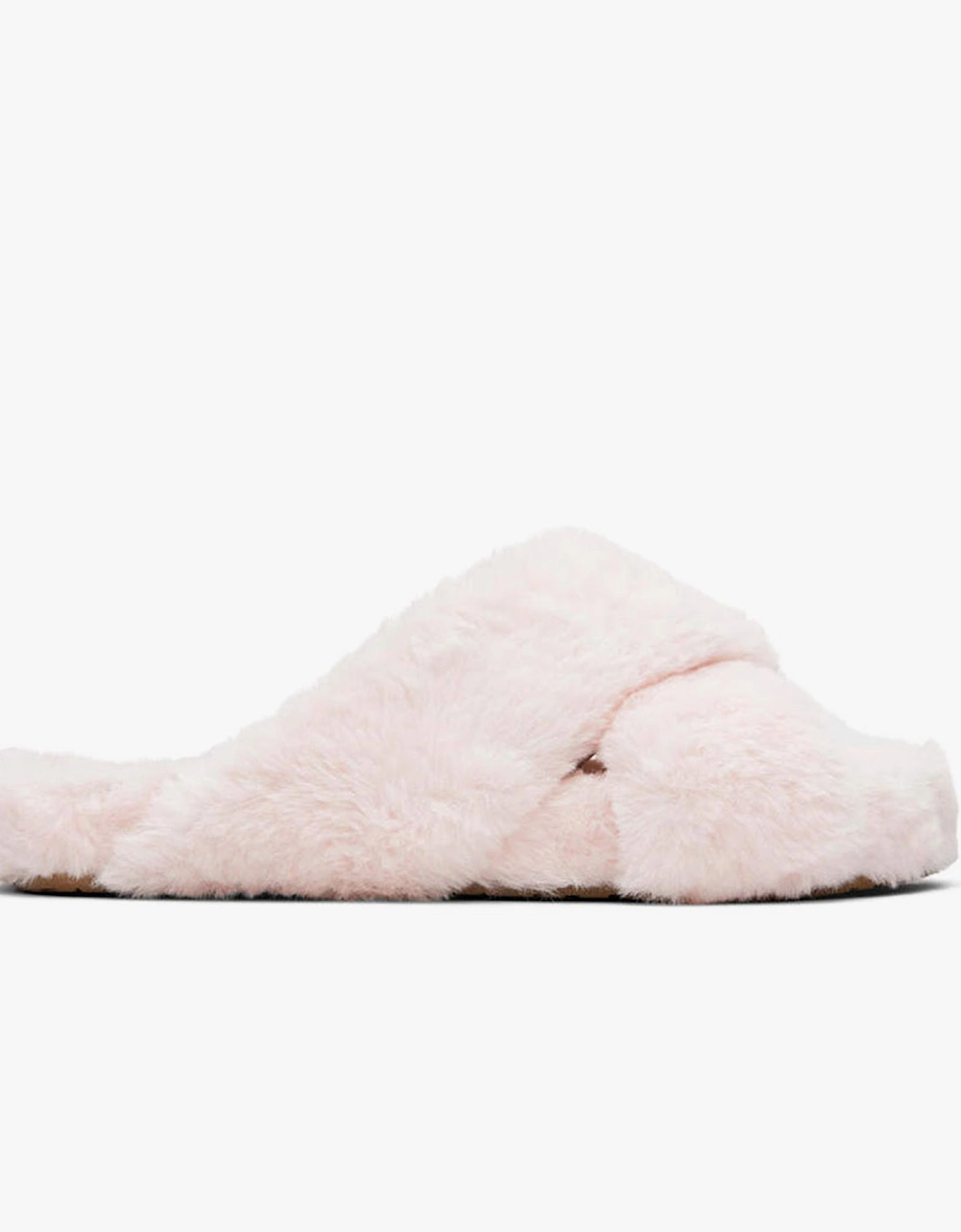 SUSIE Womens Faux Fur Mule Slippers Pink, 8 of 7