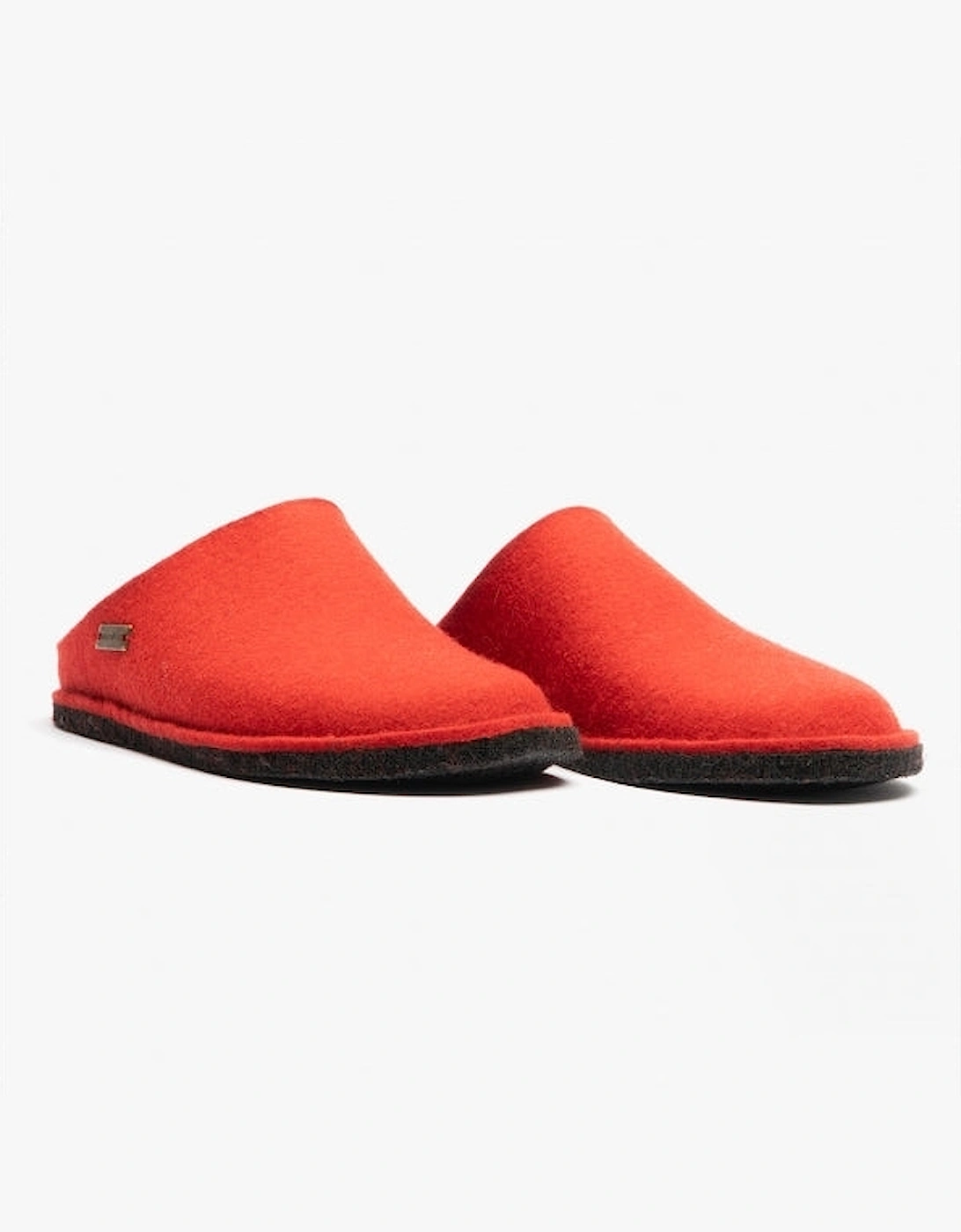 SOFT Womens Wool Slippers Red