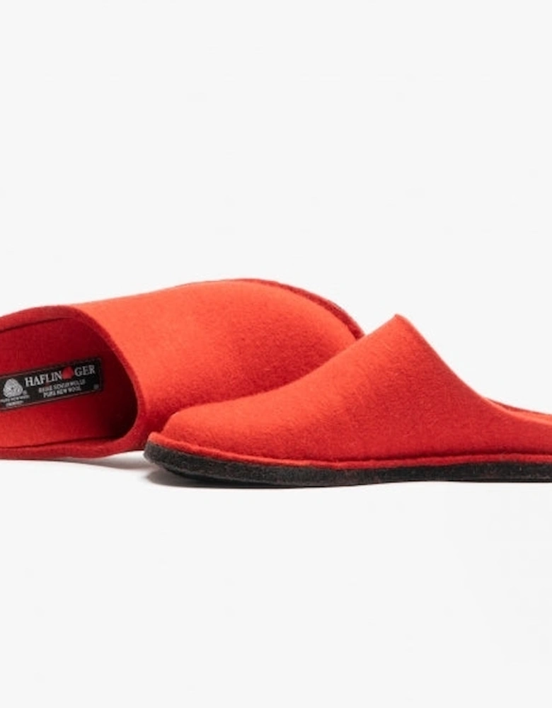 SOFT Womens Wool Slippers Red