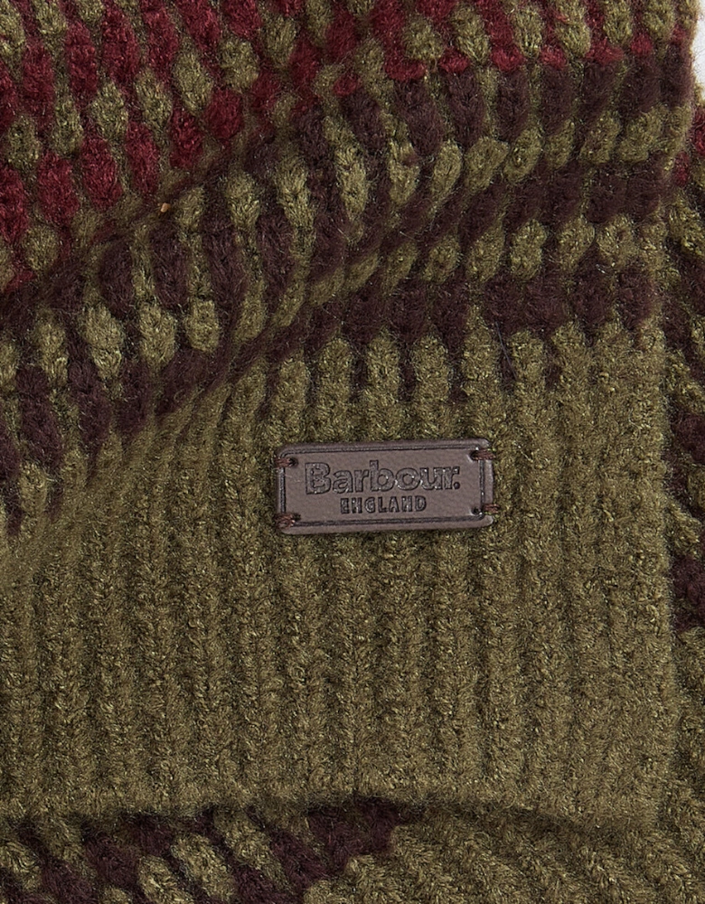 BRANTON BEANIE & SCARF Gift Set Mens Army Green