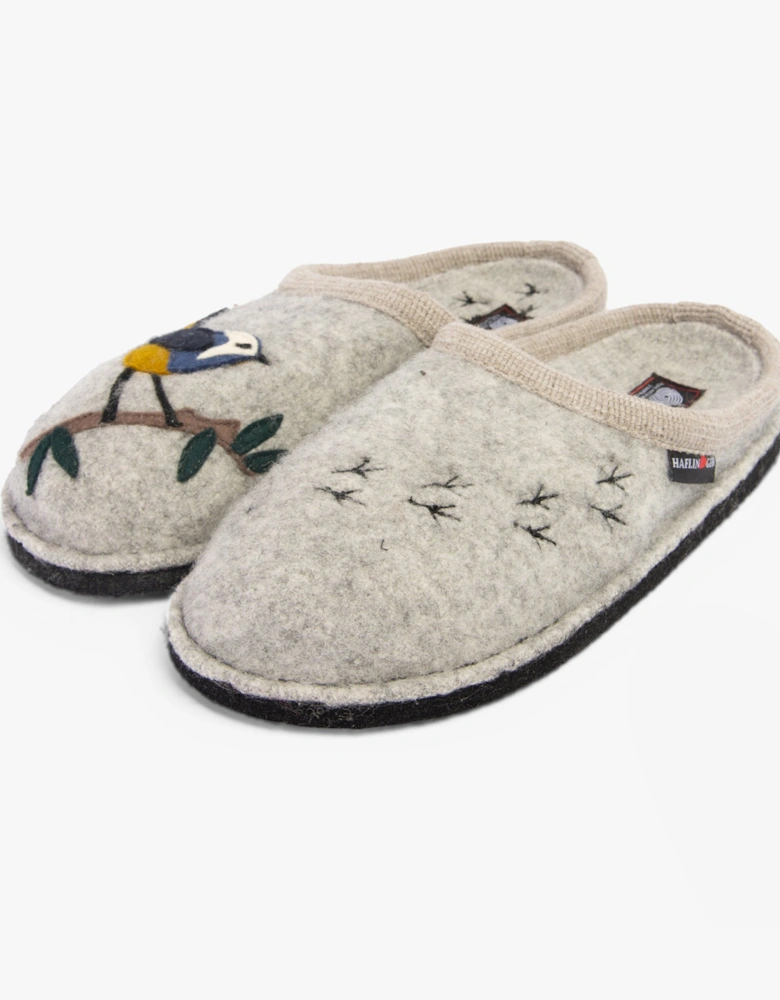 SONGBIRD Womens Slippers Mottled Stone Grey