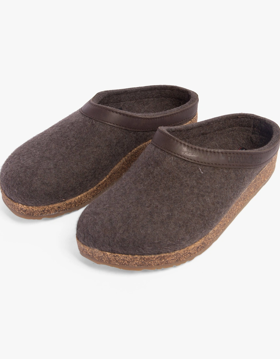 TORBEN Womens Felt Clogs Mottled Brown