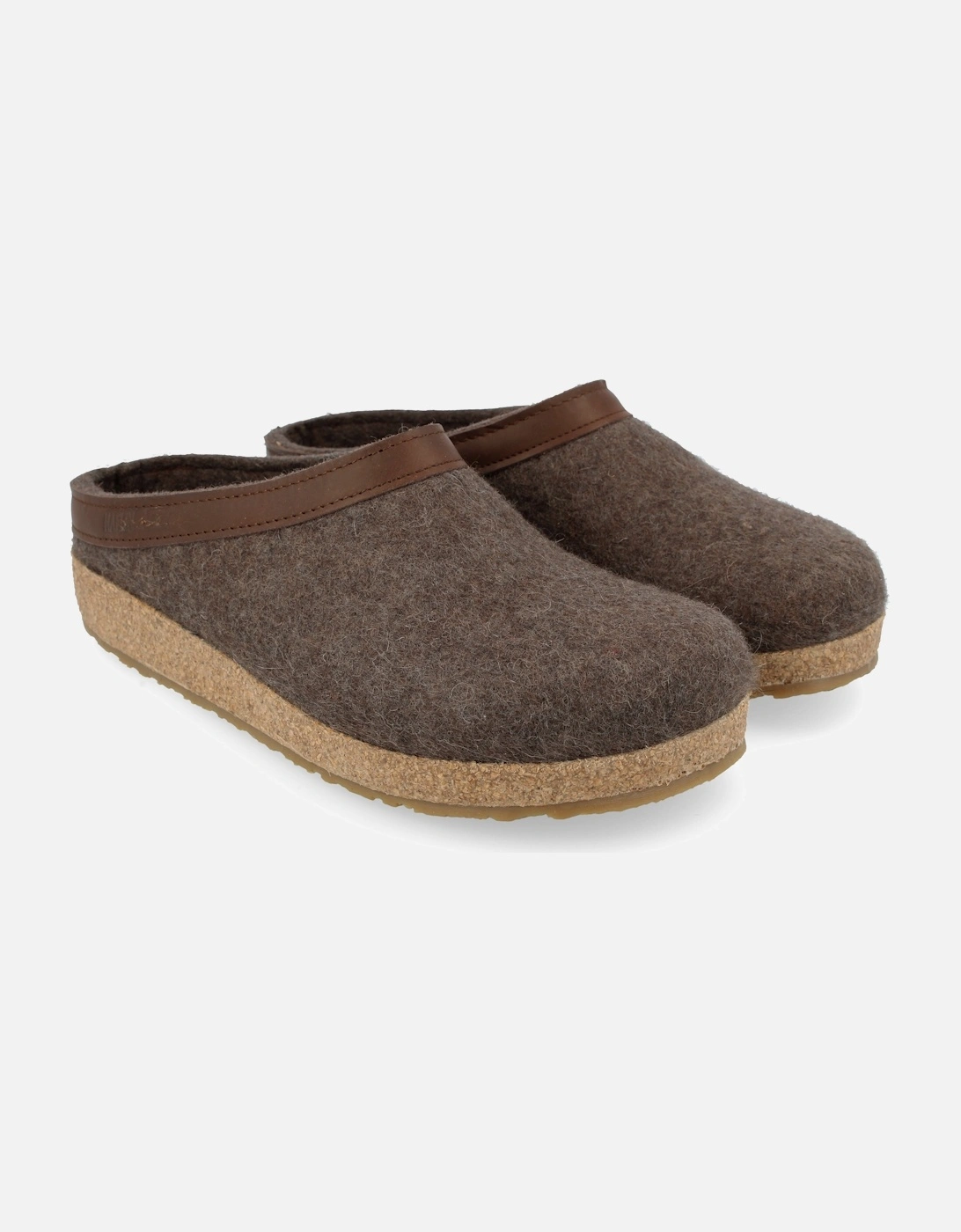 TORBEN Womens Felt Clogs Mottled Brown, 8 of 7