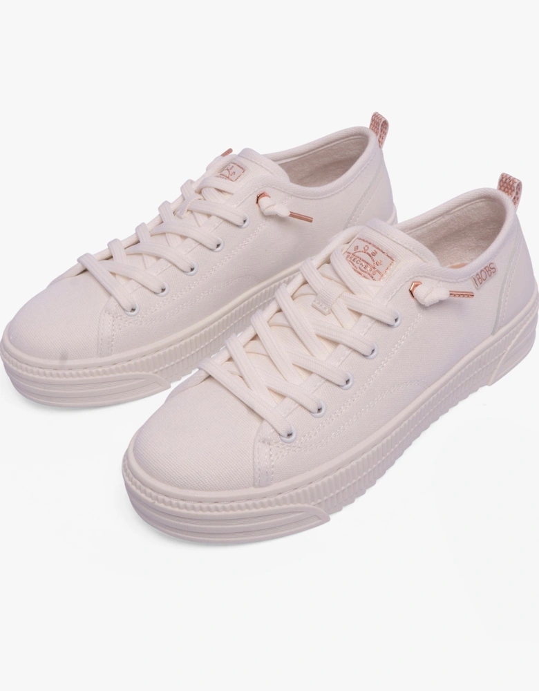 114640/OFWT BOBS COPA Womens Canvas Trainers Off White