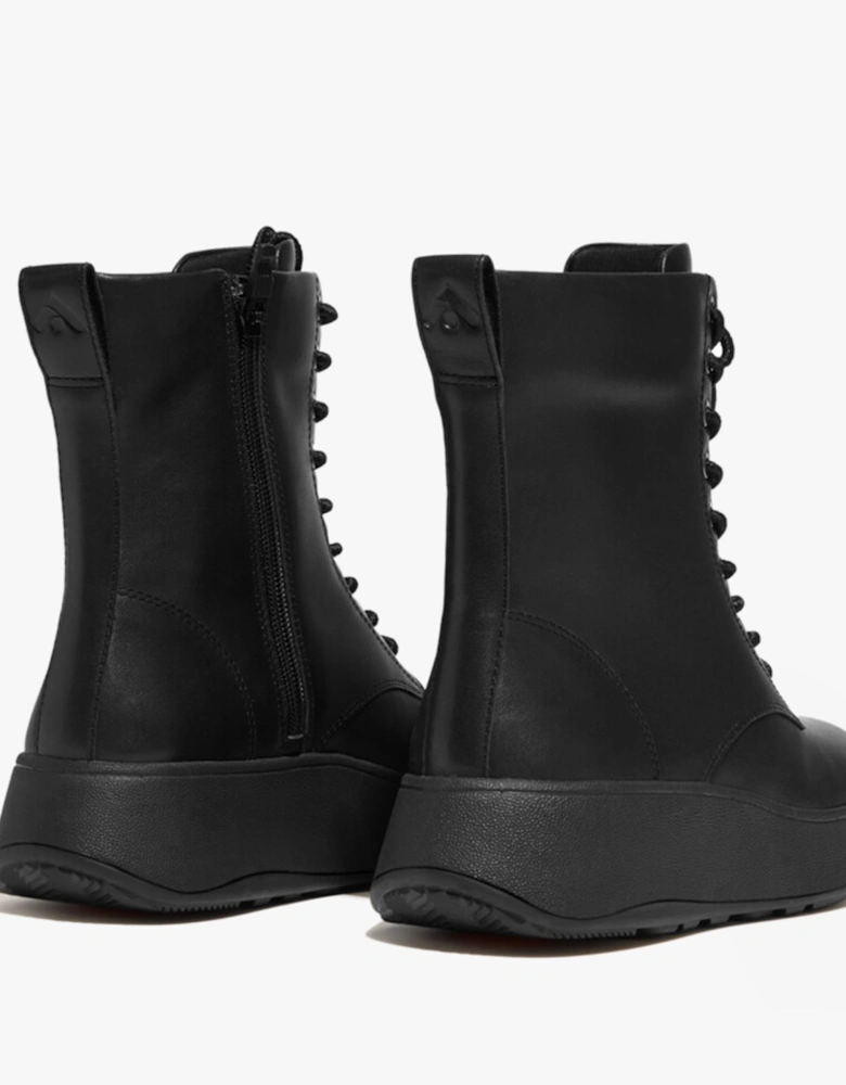 F-MODE FLATFORM Womens Ankle Boots All Black