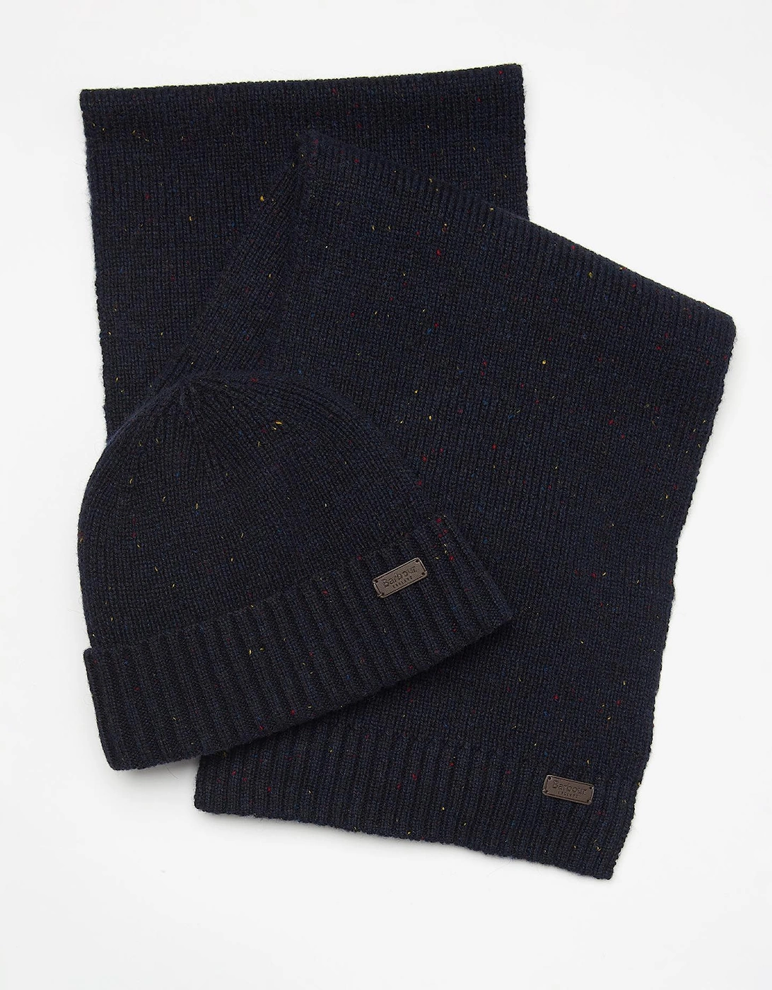CARLTON FLECK BEANIE & SCARF Gift Set Mens Navy, 6 of 5