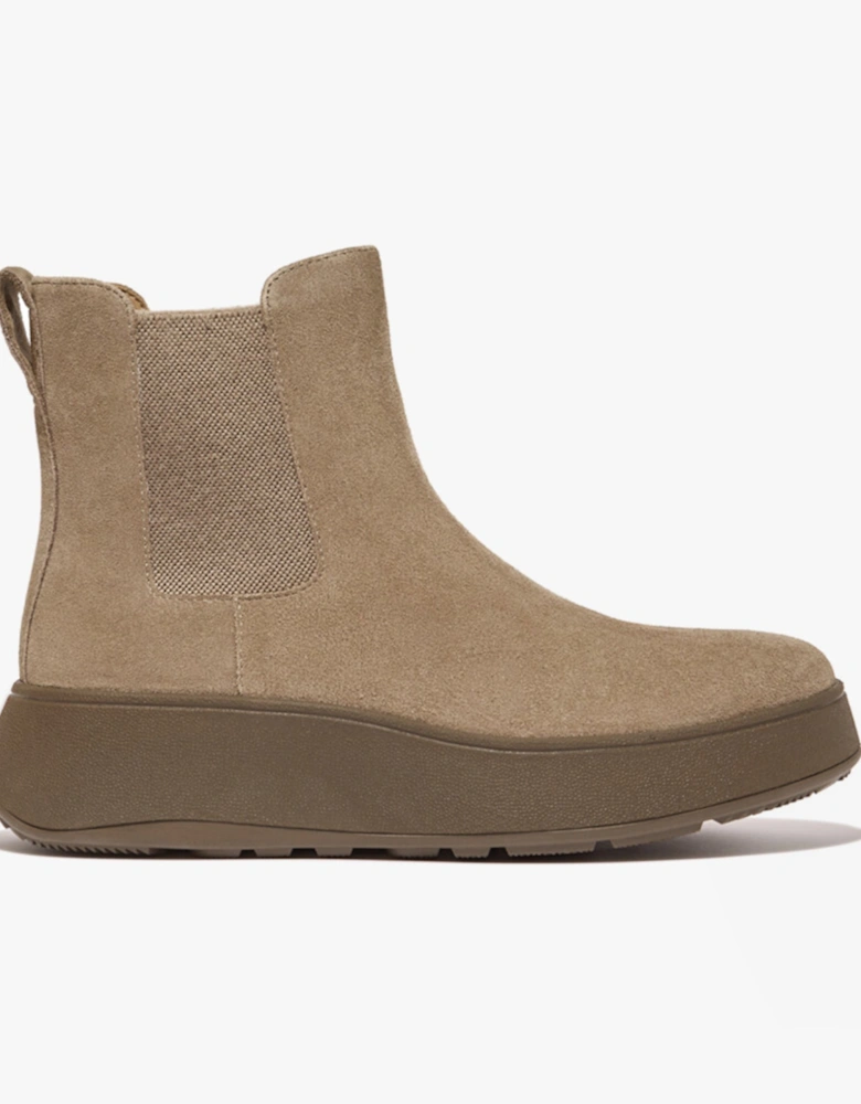 F-MODE FLATFORM Womens Chelsea Boots Minky Grey